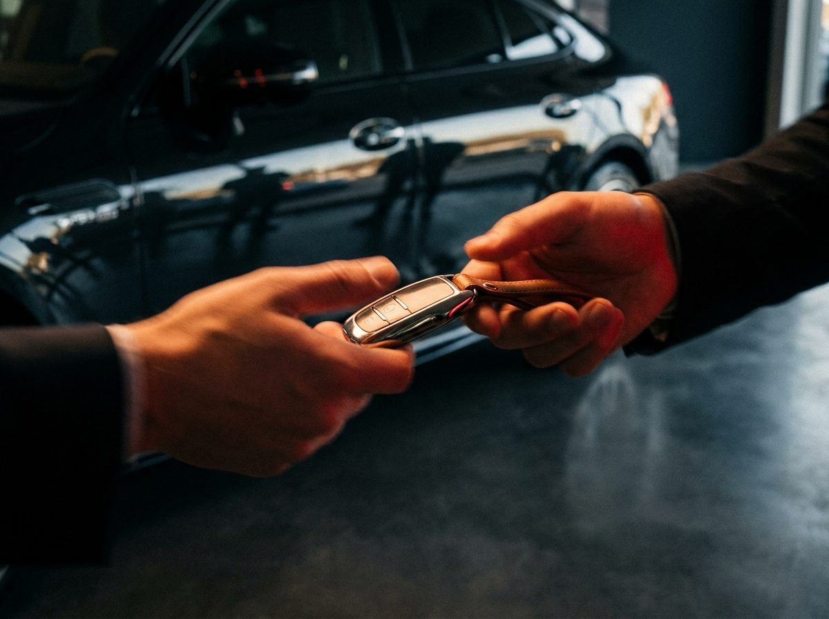 Remise des cl&eacute;s d'un v&eacute;hicule chez Kbidy Auto